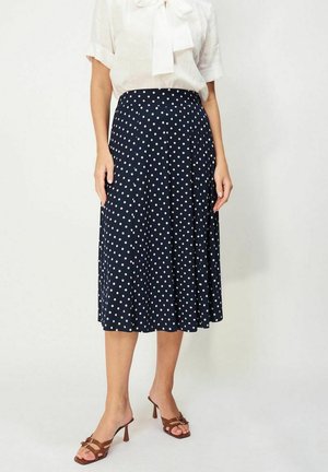 SUNVI DOT - A-linjekjol - midnight blue