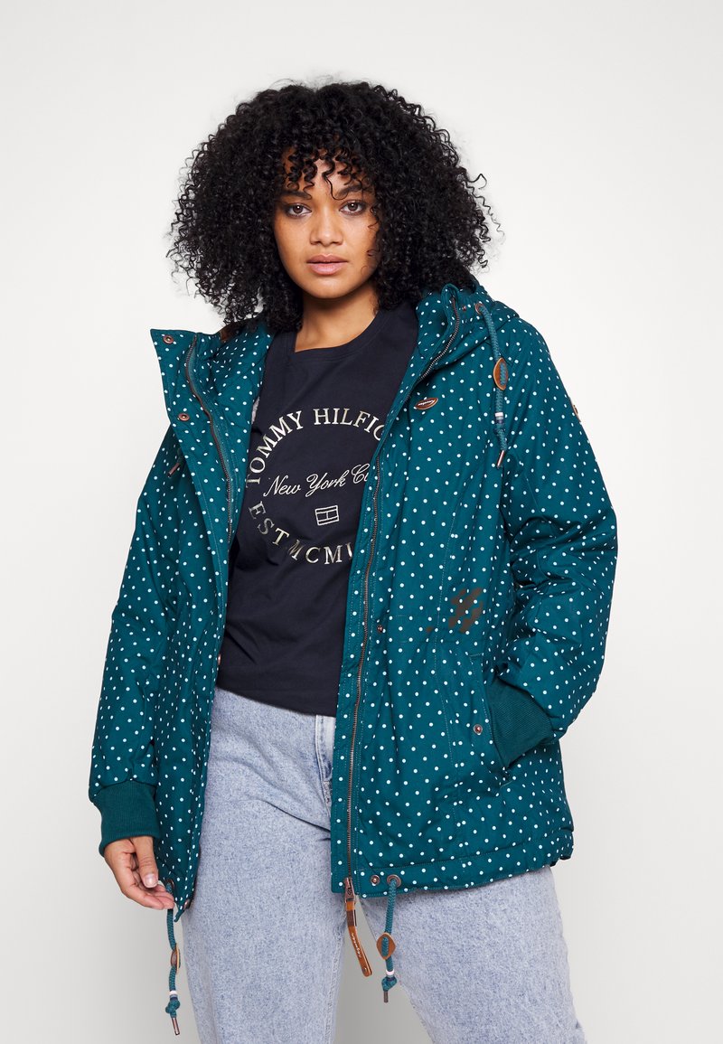 Ragwear Plus DANKA DOTS PLUS - Žieminė striukė - dark green