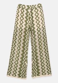 HENRIK - Nohavice - ecru/kaki