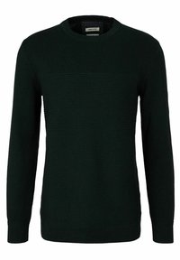 TOM TAILOR - Pulover - dark gable green melange Miniaturna slika 1