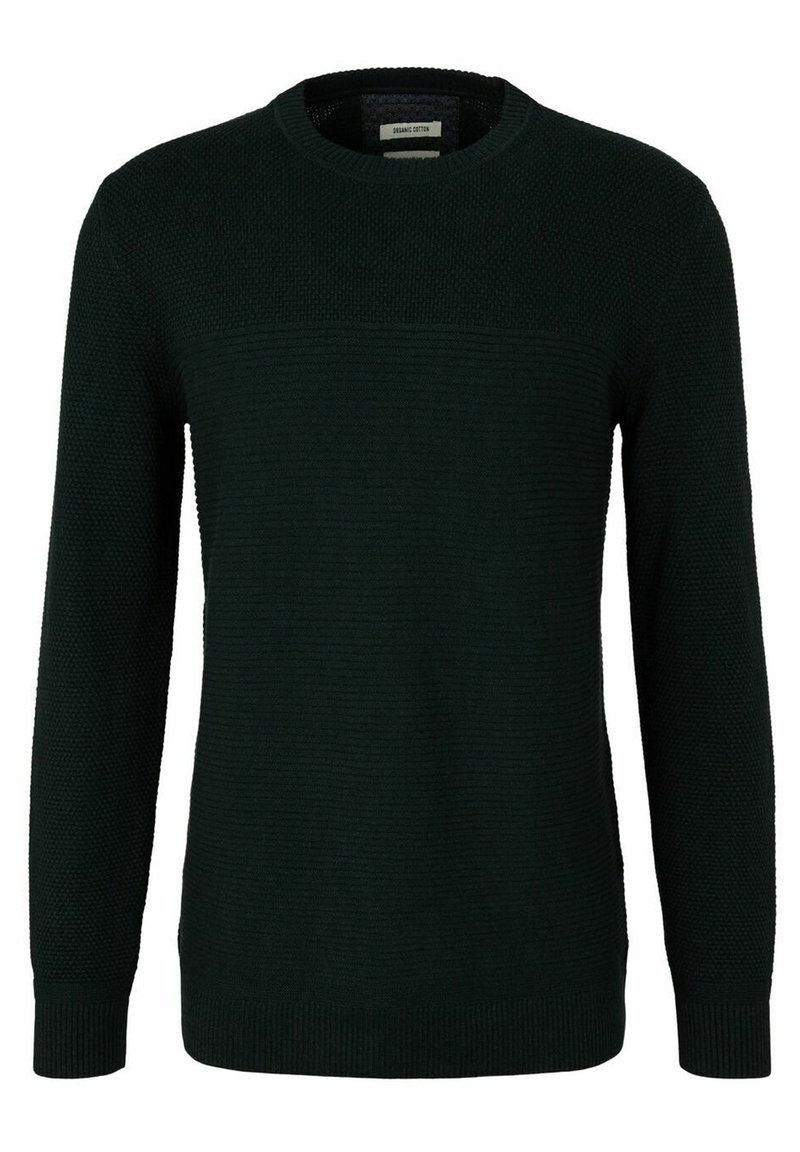 TOM TAILOR - Stickad tröja - dark gable green melange, Förstora