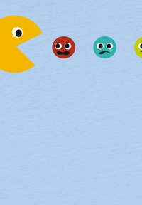 watapparel PACMÄNNCHEN - T-shirt print - blue soul