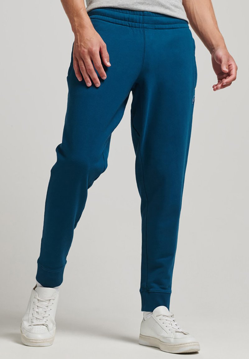 Superdry ESSENTIAL TAPERED CUFF JOGGERS Tracksuit bottoms sailor
