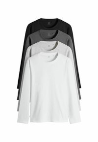 REGULAR FIT - 4 PACK  - Langærmet T-shirt - white grey black