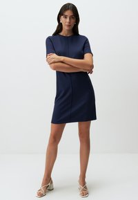 Jimmy Key SHORT SLEEVE CREW NECK BASIC MINI - Jerseykleid - dark blue