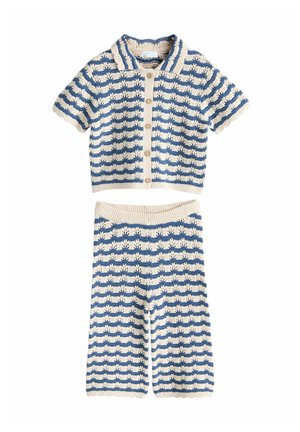 REGULAR FIT - SET - Bukser - navy stripe