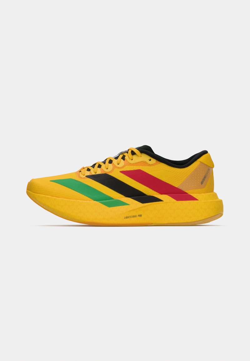 adidas Performance ADIZERO EVO SL - Trainers - bold gold-coloured/vivid  green/pure ruby/dark yellow - Zalando.ie