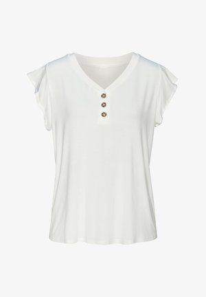 LASCANA T-shirt imprimé - creme
