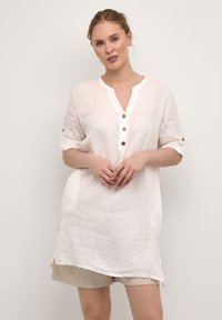 Cream BELLIS CAFTAN SHORT MOLLIE FIT - Kasdienė suknelė - snow white