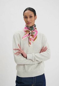 INES DE LA FRESSANGE LEWIS EN MOTIF À FLEURS - Foulard - f flower pink