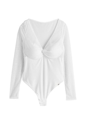 LONG SLEEVE PADDED - Body / Bodystocking - white