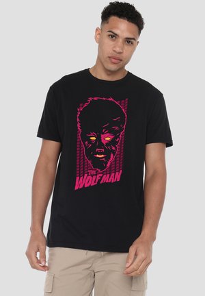 Universal Studios, UNIVERSAL MONSTERS WOLFMAN NEON - Print T-shirt - black
