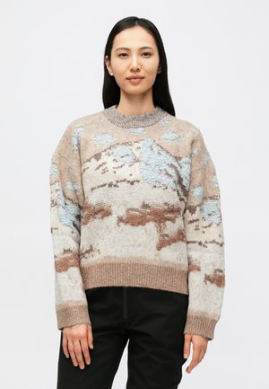 ALVA LANDSCAPE CREW - Striktrøje - beige