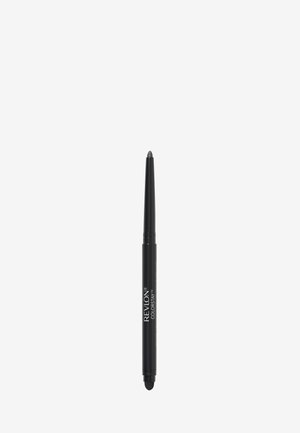 Black retractable eyeliner pencil with a pointed tip and a built-in blending sponge at the opposite end. Smooth, matte finish.