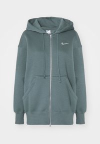 HOODIE - Sweatjacke - vintage green/sail