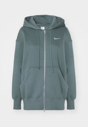 Nike Sportswear HOODIE - Jaka ar rāvējslēdzēju - vintage green/sail