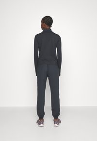 Girlfriend Collective RESET LONG SLEEVE MOCK NECK HALF ZIP - Top dugih rukava - black