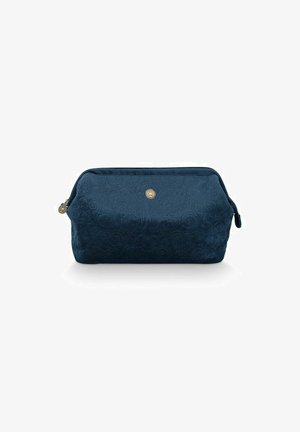 Pip Studio VELVET QUILTEY DAYS - MAKE-UP TAS - Kulturbeutel - blue