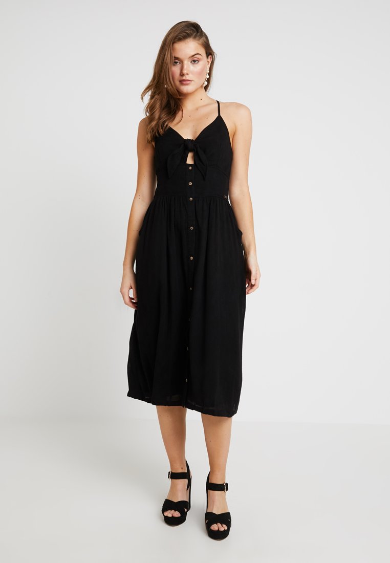 superdry jayde tie front midi dress