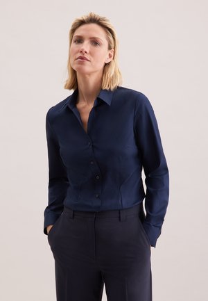 Seidensticker BUSINESS SLIM FIT - Overhemdblouse - dunkelblau