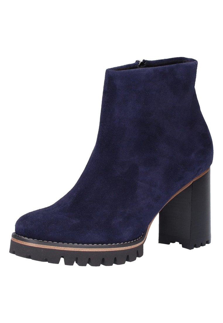 Peter Kaiser Vrouwen Suède Enkellaarsjes / Laarzen / Damesschoenen plus  91619 Blauw - Schoenen.nl