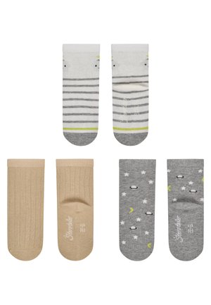 Sterntaler, SOCKEN 3ER PACK ROBOTER, RIPPE UND PLANETEN MIT ELASTISCHEM BÜNDCHEN - Socken - ecru