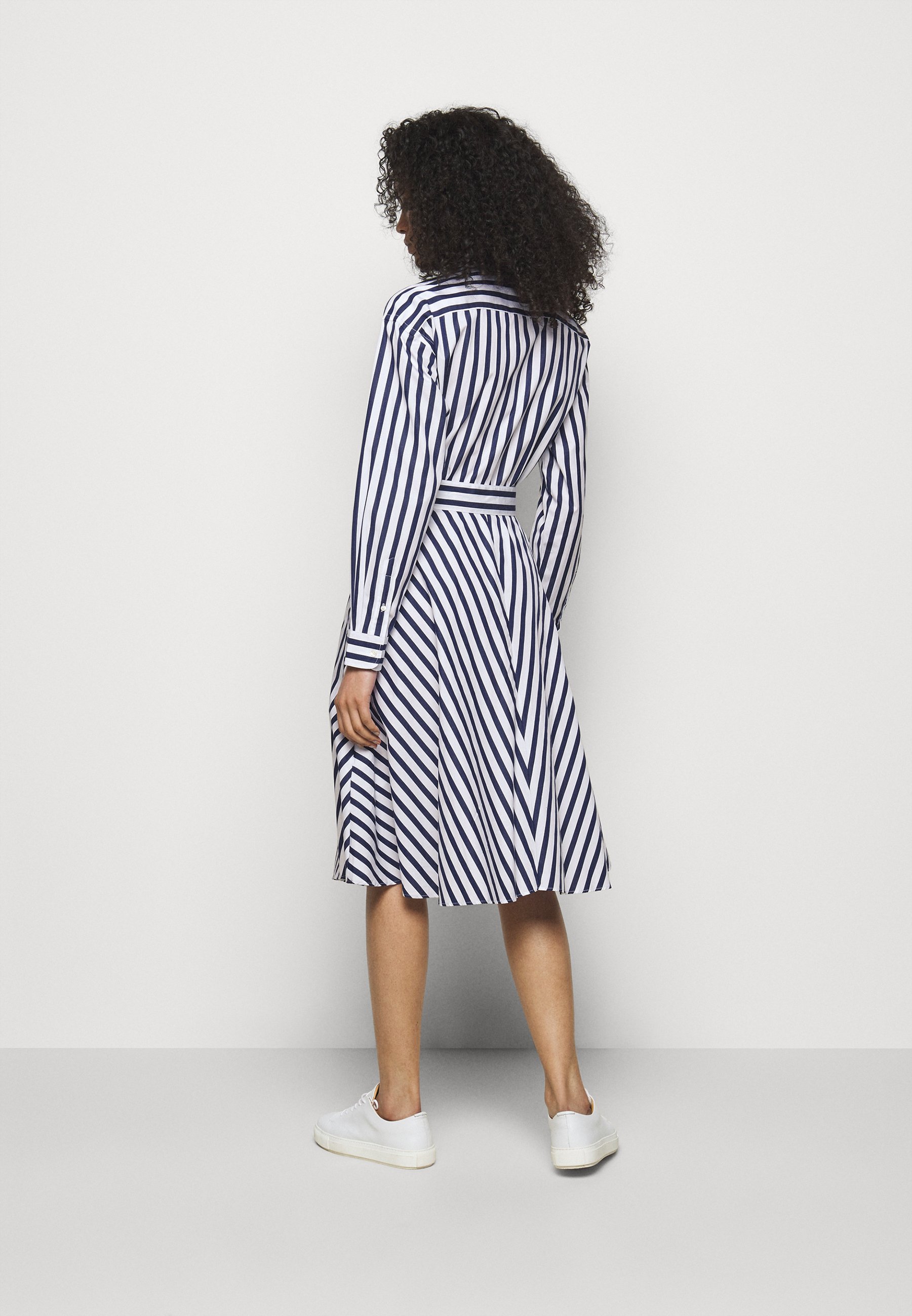Polo Ralph Lauren STRIPED COTTON SHIRTDRESS - Abito a camicia -  navy/white/blu scuro - Zalando.it