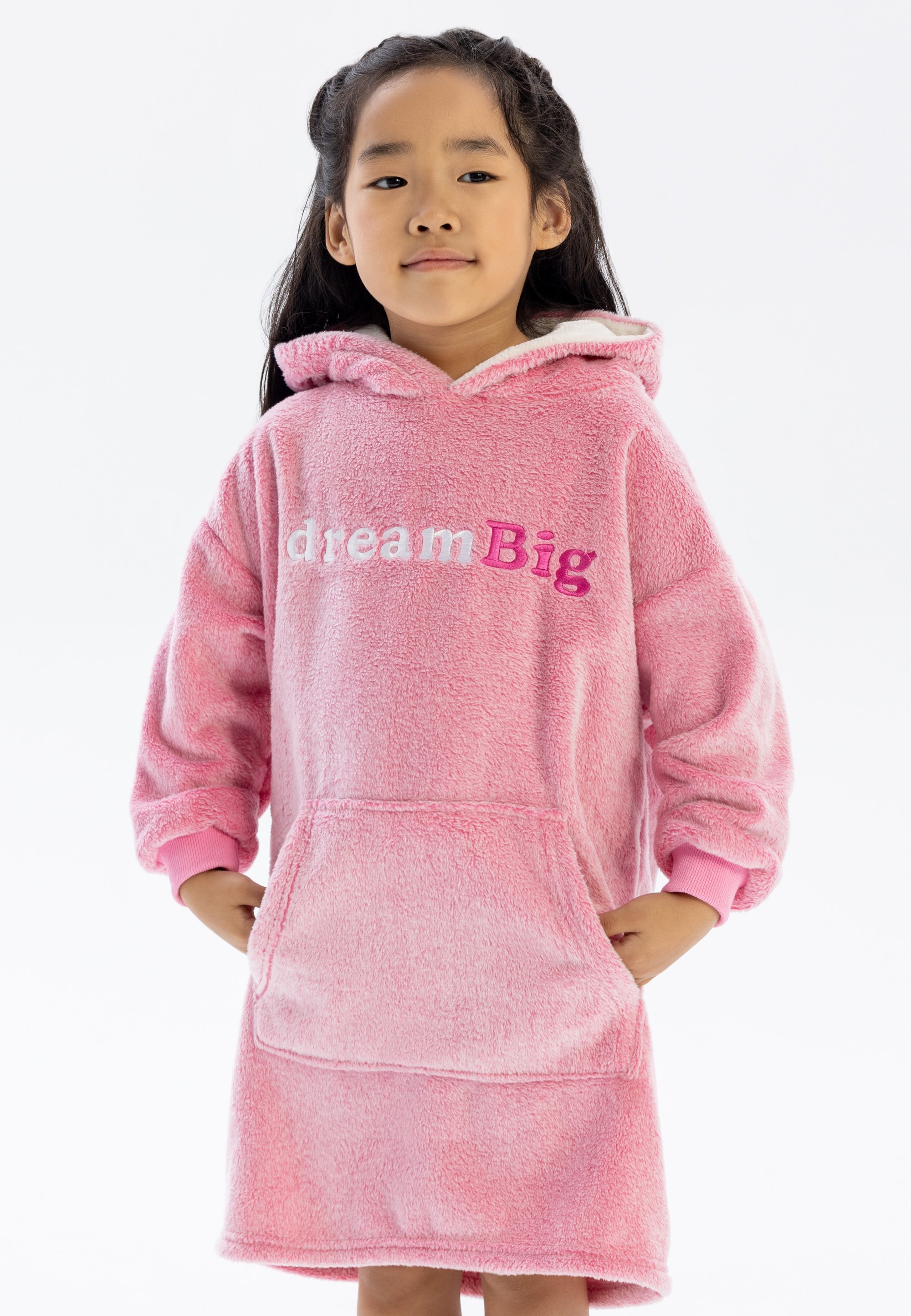 Gilet Fille Minoti Pop Rose, Taille 5-6 Ans, Capuche, Doudou Tout Neuf