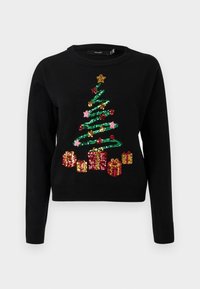 VMGLITTER O NECK XMAS BOX - Neule - black