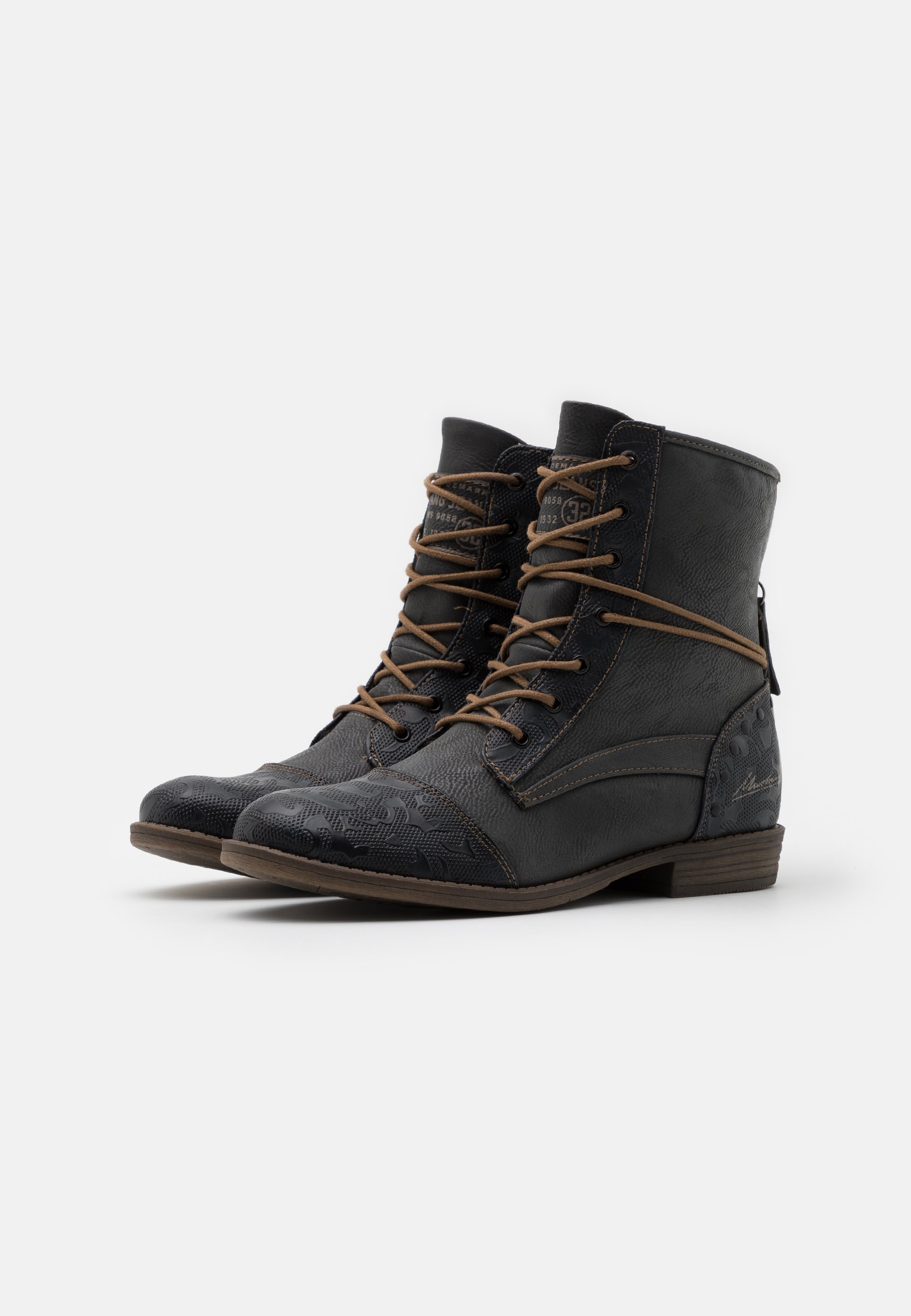 mustang bottines à lacets couleur graphit homme mustang bottines à lacets couleur graphit homme