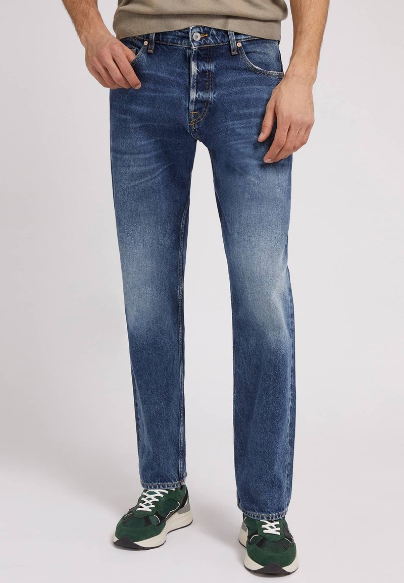 Jean Guess Homme Slim Droit Max Stretch Bleu Denim Taille 29 - Neuf Avec étiquettes