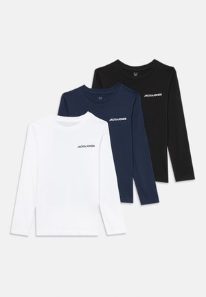 JJKAI TEE CREW NECK 3 PACK - Top s dlouhým rukávem - black/white/navy