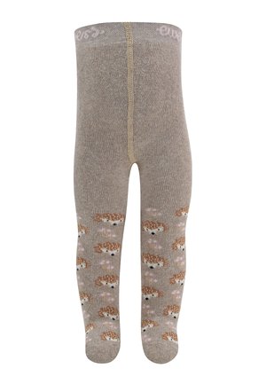 Tights - dunkel beige meliert