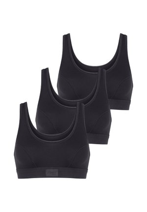 3-PACK DOUBLE COMFORT  - Bustier - black