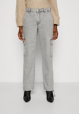 Gina Tricot CARGO LOOSE - Τζιν χαλαρής εφαρμογής - grey