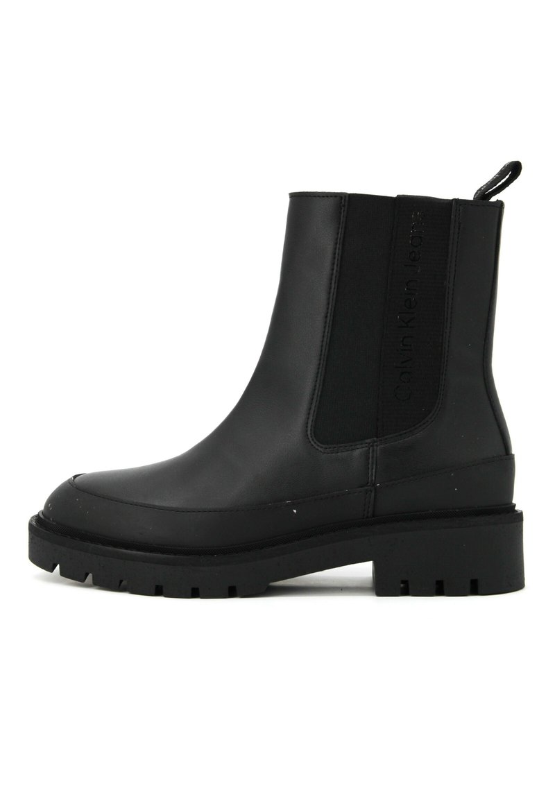 Calvin Klein COMBAT MID CHELSEA B - Stivaletti con plateau - nero