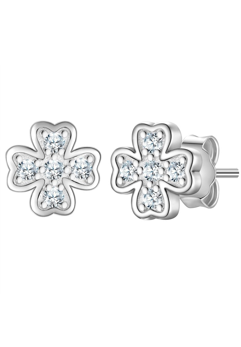 Glanzstücke München KLEEBLATT - Pendientes - silberfarben