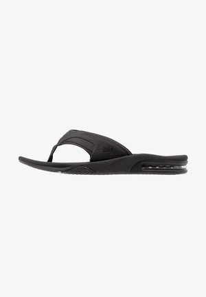 FANNING - T-bar sandals - all black