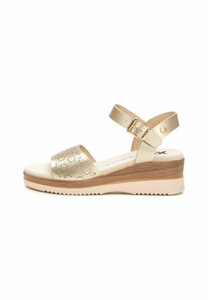 Sandalias de cuña - gold