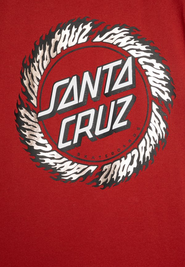 YOUTH FLAME RINGED DOT UNISEX - Print T-shirt - dark rust3