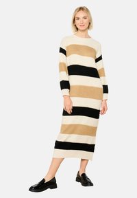 LolaLiza STRIPED  - Vestito lungo - camel cinnamon