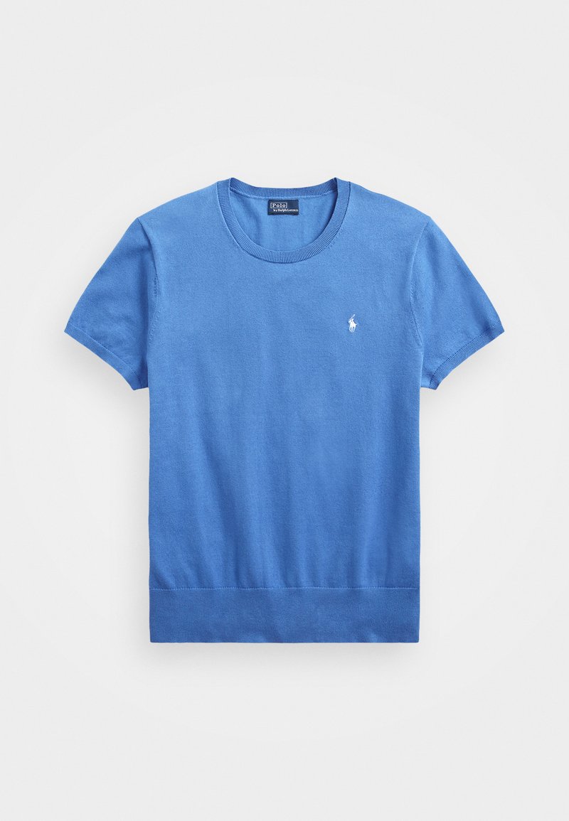 Polo Ralph Lauren - COTTON BLEND SHORT SLEEVE JUMPER - Pamata T-krekls - new england blue, Palielināt