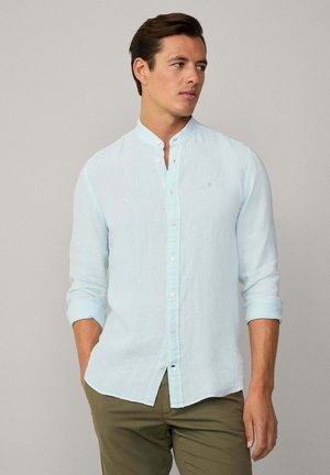 TAILORED FIT LINEN PORTER SHIRT - Hemd - ice blue