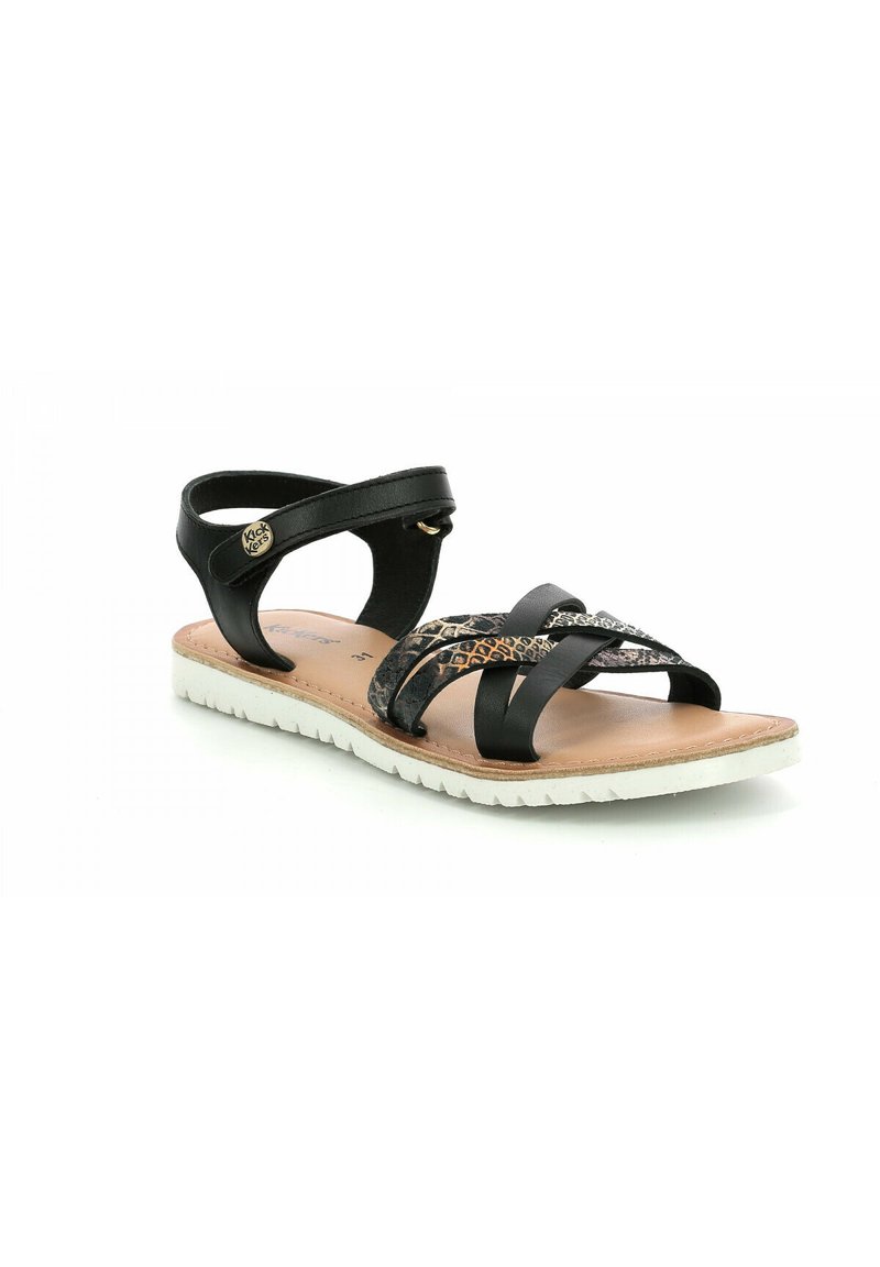 Kinder Riemchensandalen | Kickers BETTERNEW Riemensandalette noir/schwarz - SN24726 Kinder Riemchensandalen | Kickers BETTERNEW Riemensandalette noir/schwarz - SN24726