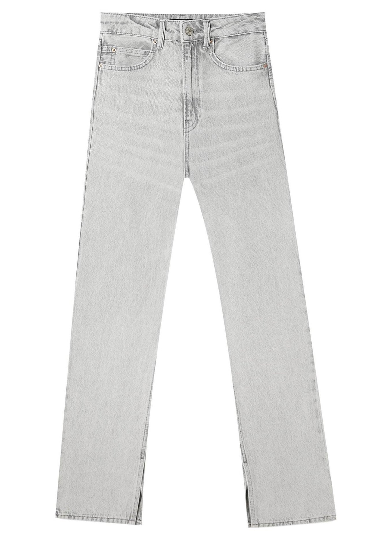 grey straight jeans
