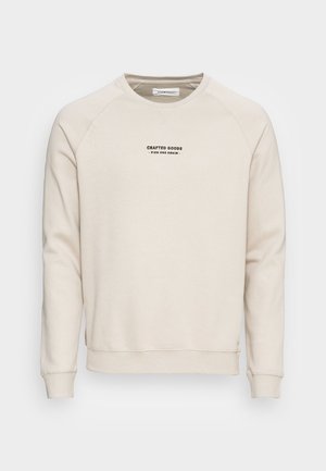 CRAFTED GOODS CREW - Športni pulover - off-white