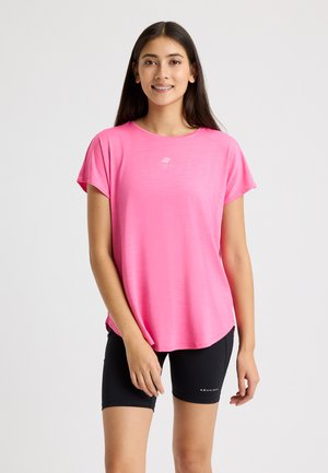 Röhnisch Print T-shirt - carmine rose