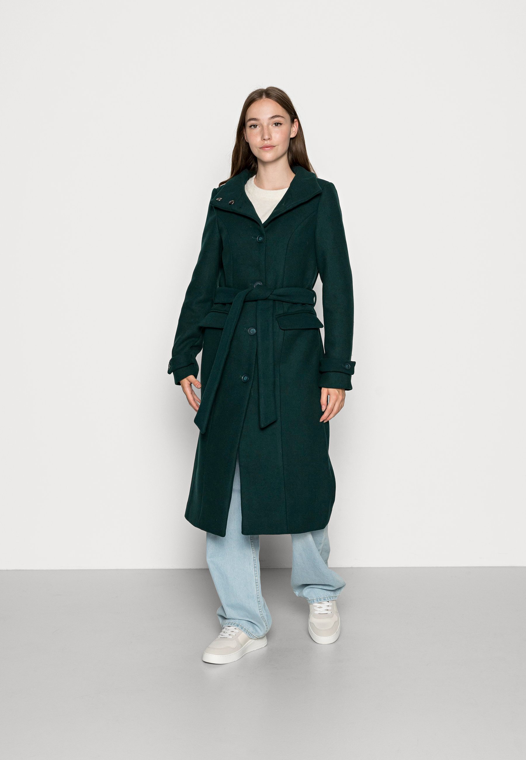 vero moda green coat