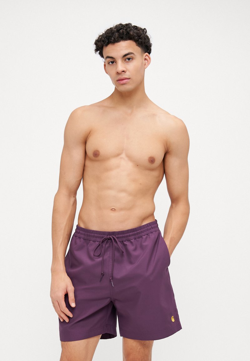 Carhartt WIP CHASE SWIM TRUNKS - Plavecké šortky - huckleberry/gold