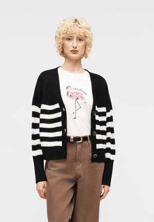 VMLEA LS V-NECK CUFF NOOS - Gilet - black/cloud dancer